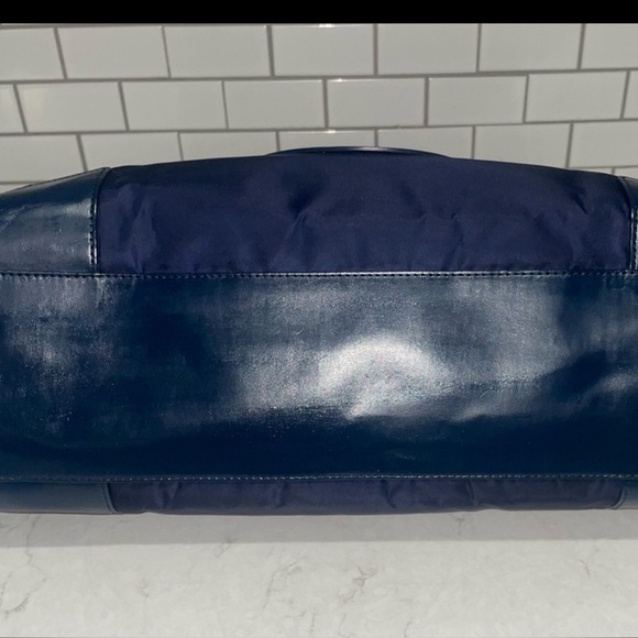 Tory Burch Navy Blue Tote Bag - Picture 7 of 9